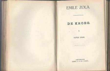 EMILE ZOLA**DE KROEG**L'ASSOMOIR**E.& M. COHEN.**AMSTE - 3