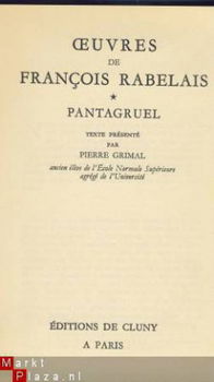 FRANCOIS RABELAIS**PANTAGRUEL**EDITIONS DE CLUNY - 3