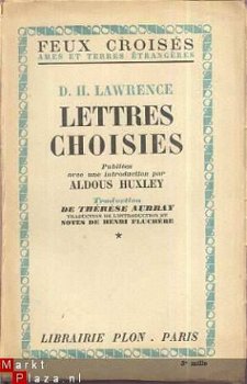 D.H. LAWRENCE**LETTRES CHOISIES**INTRODUCTION ALDOUS HUXLEY - 1