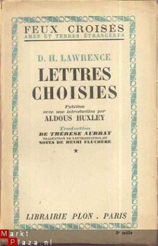 D.H. LAWRENCE**LETTRES CHOISIES**INTRODUCTION ALDOUS HUXLEY