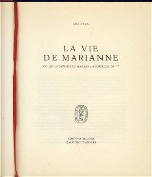 MARIVAUX**LA VIE DE MARIANNE OU LES AVENTURES DE MADAME LA C - 2