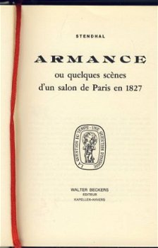 STENDHAL**ARMANCE*QUELQUES SCENES D'UN SALON DE PARIS 1827** - 1