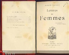 MARCEL PREVOST**LETTRES DE FEMMES*1892*ALPHONSE LEMERRE