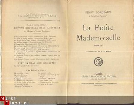 HENRY BORDEAUX **LA PETITE MADEMOISELLE**E. FLAMMARION** - 2