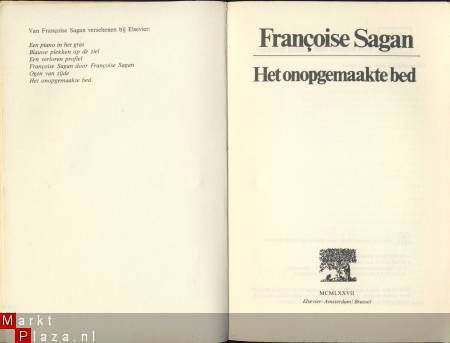 FRANCOISE SAGAN**HET ONOPGEMAAKTE BED**ELSEVIER POCKET - 3