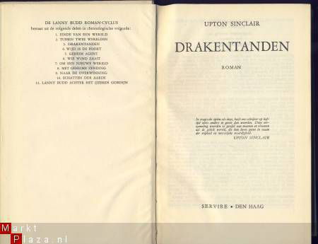 UPTON SINCLAIR**DRAKENTANDEN**WITTE SERVIRE HARDCOVER - 2