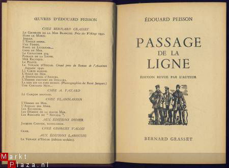 EDOUARD PEISSON**PASSAGE DE LA LIGNE**BERNARD GRASSET - 2