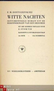 F.M. DOSTOJEFSKIEJ**WITTE NACHTEN**WERELDBIBLIOTHEEK - 4