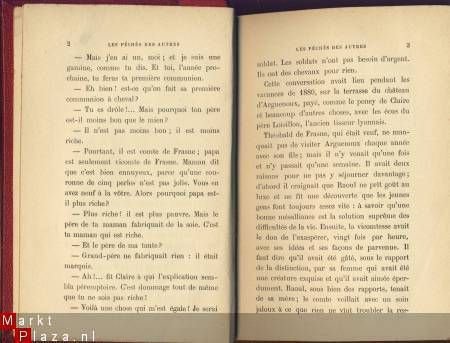 LEON DE TINSEAU**PECHES DES AUTRES**1899*CALMANN LEVY - 3