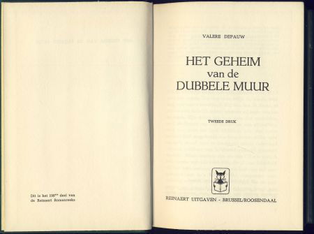 VALERE DEPAUW**HET GEHEIM VAN DE DUBBELE MUUR**GROENE REINAE - 2