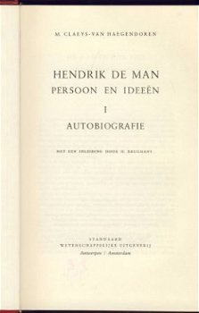 M. CLAEYS - VAN HAEGENDOREN**HENDRIK DE MAN**PERSOON EN IDEE - 2