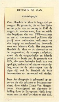 M. CLAEYS - VAN HAEGENDOREN**HENDRIK DE MAN**PERSOON EN IDEE - 4