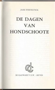 JAAK STERVELYNCK**DE DAGEN VAN HONDSCHOOTE**TEXTUUR LINNEN** - 5