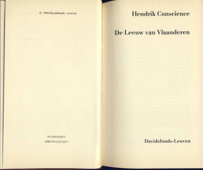 HENDRIK CONSCIENCE**DE LEEUW VAN VLAANDEREN**LINNEN DAVIDSFO - 4