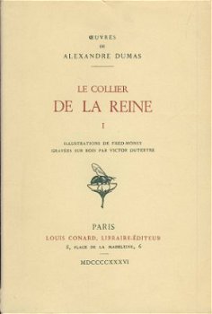 ALEXANDRE DUMAS**LE COLLIER DE LA REINE*TROIS(3)TOMES*CONARD - 1