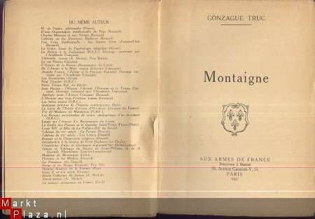 GONZAGUE TRUC ** MONTAIGNE ** AUX ARMES DE FRANCE** - 2