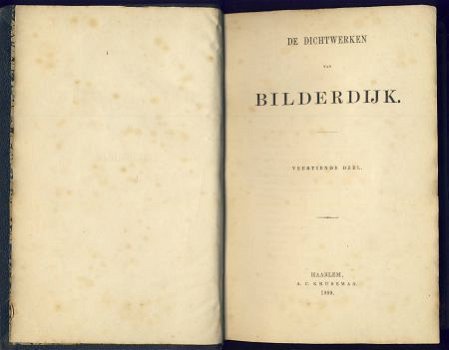 WILLEM BILDERDIJK**DE DICHTWERKEN VAN BILDERDIJK**VEERTIENDE - 2