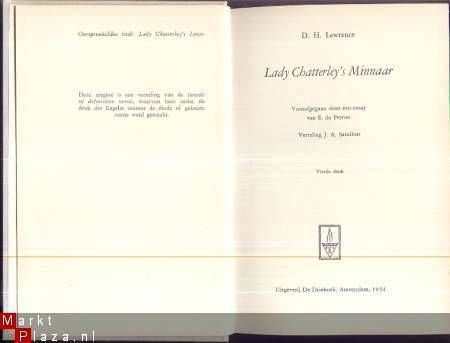 D.H. LAWRENCE**LADY CHATTERLEY ' S MINNAAR**DE DRIEHOEK** - 2
