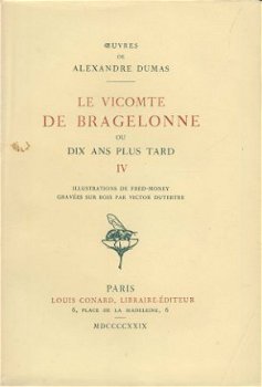 ALEXANDRE DUMAS**LE VICOMTE DE BRAGELONNE*SIX(6)TOMES*CONARD - 5