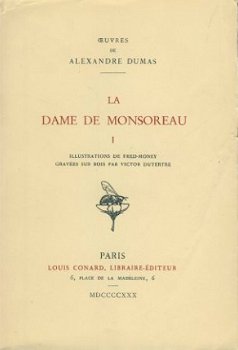 ALEXANDRE DUMAS**LA DAME DE MONSOREAU*TROIS(3)TOMES*CONARD - 1