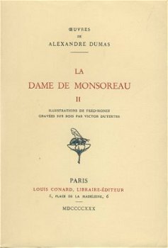 ALEXANDRE DUMAS**LA DAME DE MONSOREAU*TROIS(3)TOMES*CONARD - 4