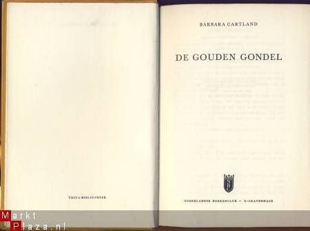 BARBARA CARTLAND**DE GOUDEN GONDEL**THE GOLDEN GONDOLA**NBC - 1