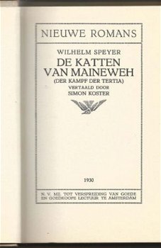 WILLEM SPEYER**DE KATTEN VAN MAINEWEH**TEXTUUR LINNEN** - 3