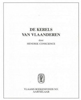 HENDRIK CONSCIENCE**DE KERELS VAN VLAANDEREN**SKYVERTEX BOEK - 2