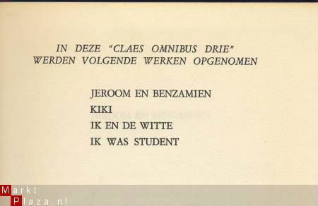 ERNEST CLAES OMNIBUS III DRIE**STANDAARD UITG.**VIER ROMANS - 5