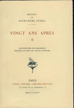 ALEXANDRE DUMAS**VINGT ANS APRES**TROIS(3)TOMES*CONARD - 4