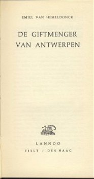 EMIEL VAN HEMELDONCK**DE GIFMENGER VAN ANTWERPEN**GELE TEXTU - 2