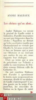 ANDRE MALRAUX**LES CHENES QU'ON ABAT...** NRF GALLIMARD - 2