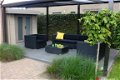 Loungeset lounche set terras tuin zwart wicker nieuw. - 2 - Thumbnail