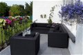 Loungeset lounche set terras tuin zwart wicker nieuw. - 6 - Thumbnail