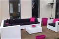 Loungeset lounche set terras tuin wit wicker nieuw. - 3 - Thumbnail