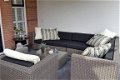 Loungeset lounche set terras tuin rond grijs wicker nieuw. - 5 - Thumbnail