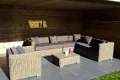 Loungeset terrras tuin rond wicker naturel nieuw. - 7 - Thumbnail