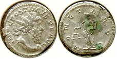 Romeinse dubbele denarius Postumus, Sear 3116