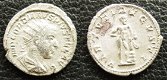 Gordianus III zilveren romeinse munt met Hercules - 1 - Thumbnail