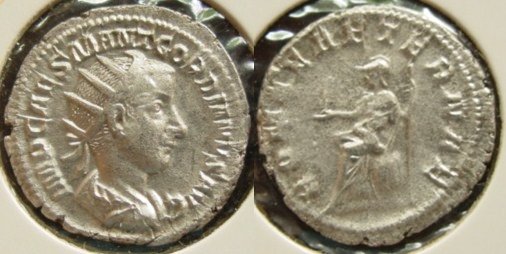 Schitterende zilveren munt Keizer Gordianus III Sear 2459 - 1