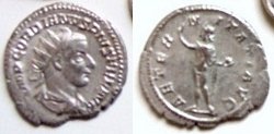 Schitterende zilveren munt Keizer Gordianus III (7)