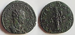 Schaarse romeinse munt Carinus (283-285), Sear 3462