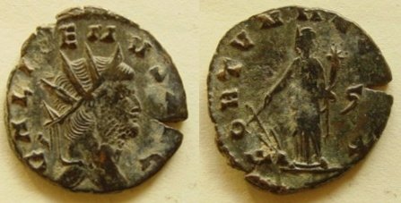 Bronzen munt Gallienus (253-268), Sear 2959 - 1
