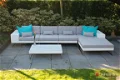 Loungeset lounche set terras tuin wit wicker nieuw. - 1 - Thumbnail