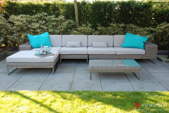 lila versneller droefheid loungeset lounge set terras tuin grijs wicker nieuw. | aangeboden op  MarktPlaza.nl