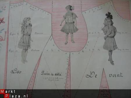 Prachtig modeboek ca. 1900 Ville de Liege Cathérine Brassine - 5