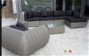 Loungeset lounche set terras tuin grijs wicker aanbieding. - 3 - Thumbnail