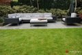 Loungebank lounche hoek bank terras tuin zwart wicker aanbieding. - 3 - Thumbnail