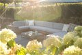 Loungebank lounche hoek bank terras tuin grijs wicker extra groot - 4 - Thumbnail