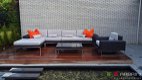 Loungeset lounche set terras tuin zwart wicker speciale aanbieding. - 2 - Thumbnail